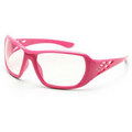 Rose Ladies Pink Safety Glasses with Clear Lens